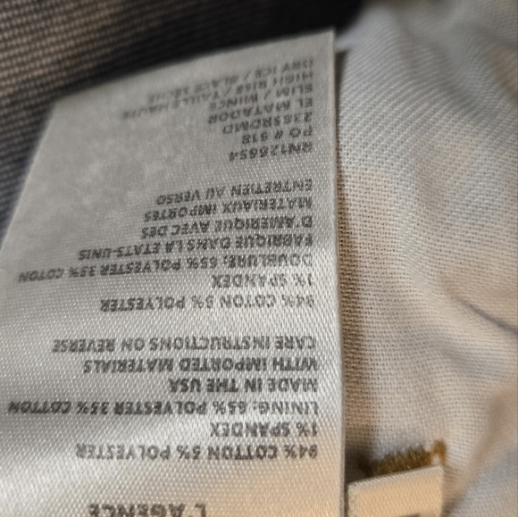 L'AGENCE Light Blue Straight Leg Jeans Distressed with Raw Hem Sz 25 - Picture 5 of 12